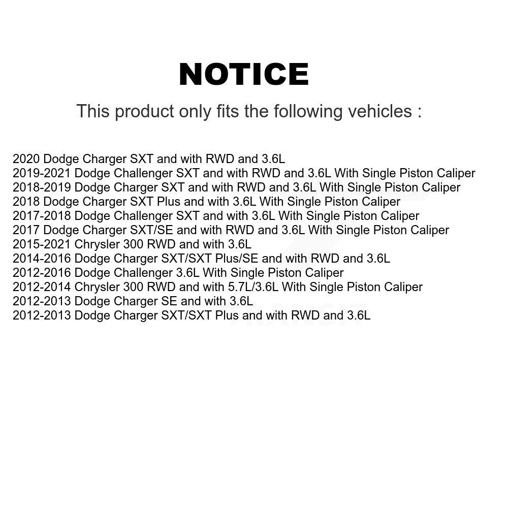 Front Disc Brake Caliper Left Right Side Kit For Dodge Chrysler 300 Charger Challenger KBC-100134