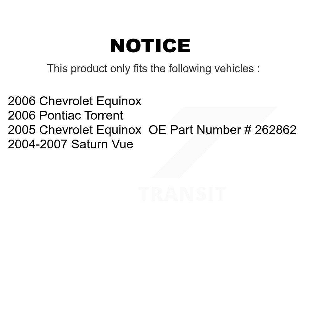 Front Brake Caliper Left Right Side Kit For Chevrolet Equinox Saturn Vue Pontiac Torrent KBC-100136