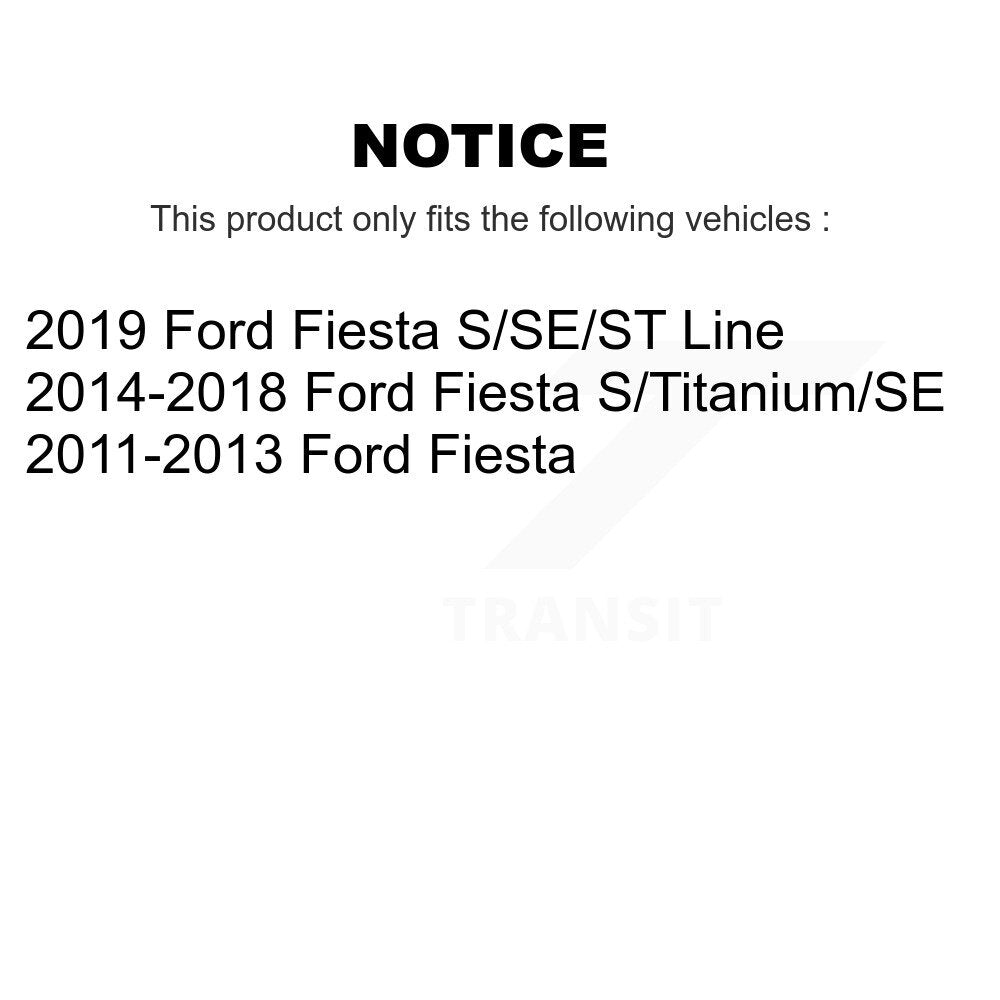 Front Disc Brake Caliper Assembly Left Right Side (Driver Passenger) Kit For Ford Fiesta KBC-100149