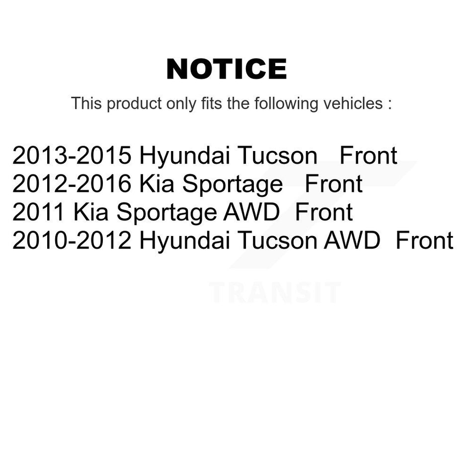 Front Disc Brake Caliper Assembly Left Right Side (Driver Passenger) Kit For Hyundai Tucson Kia Sportage KBC-100188