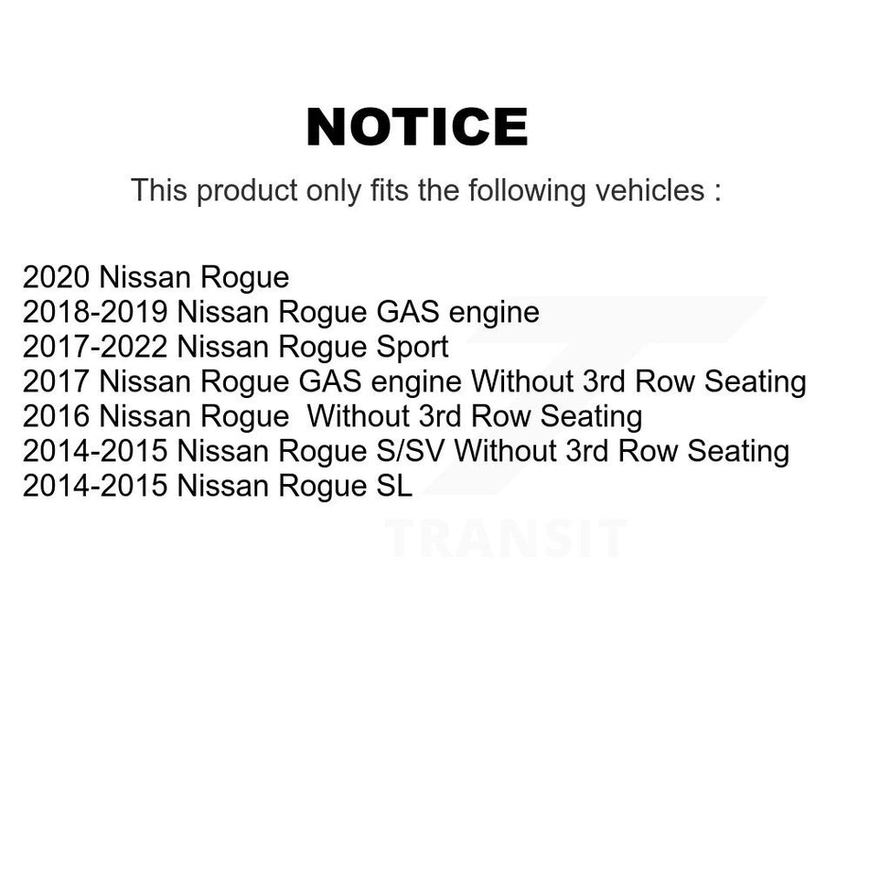 Front Disc Brake Caliper Assembly Left Right Side (Driver Passenger) Kit For Nissan Rogue Sport KBC-100193