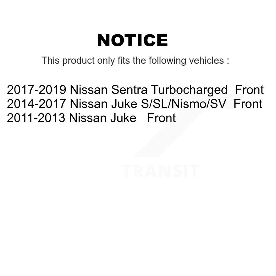 Front Disc Brake Caliper Assembly Left Right Side (Driver Passenger) Kit For Nissan Sentra Juke KBC-100197