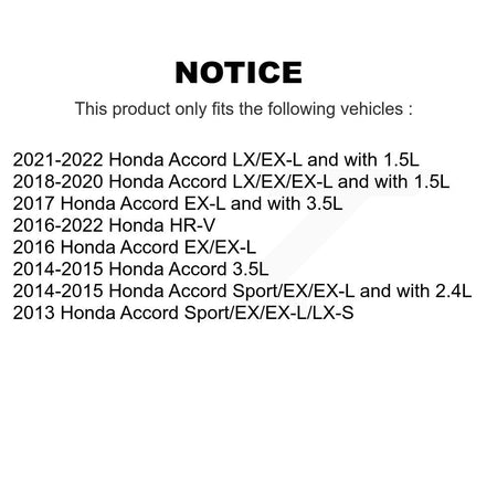 Front Disc Brake Caliper Left Right Side (Driver Passenger) Kit For Honda Accord HR-V KBC-100201