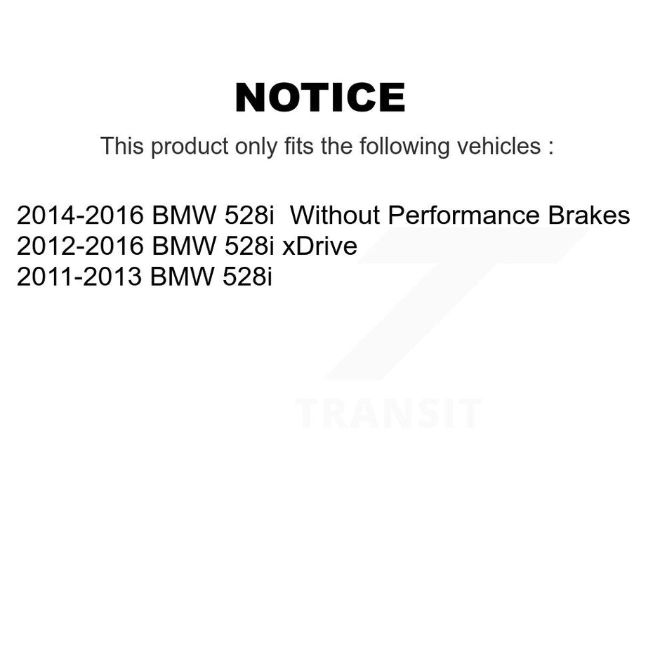 Front Disc Brake Caliper Assembly Left Right Side (Driver Passenger) Kit For BMW 528i xDrive KBC-100248