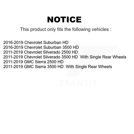 Rear Disc Brake Caliper Kit For GMC Chevrolet Sierra 2500 HD Silverado 3500 Suburban KBC-100284
