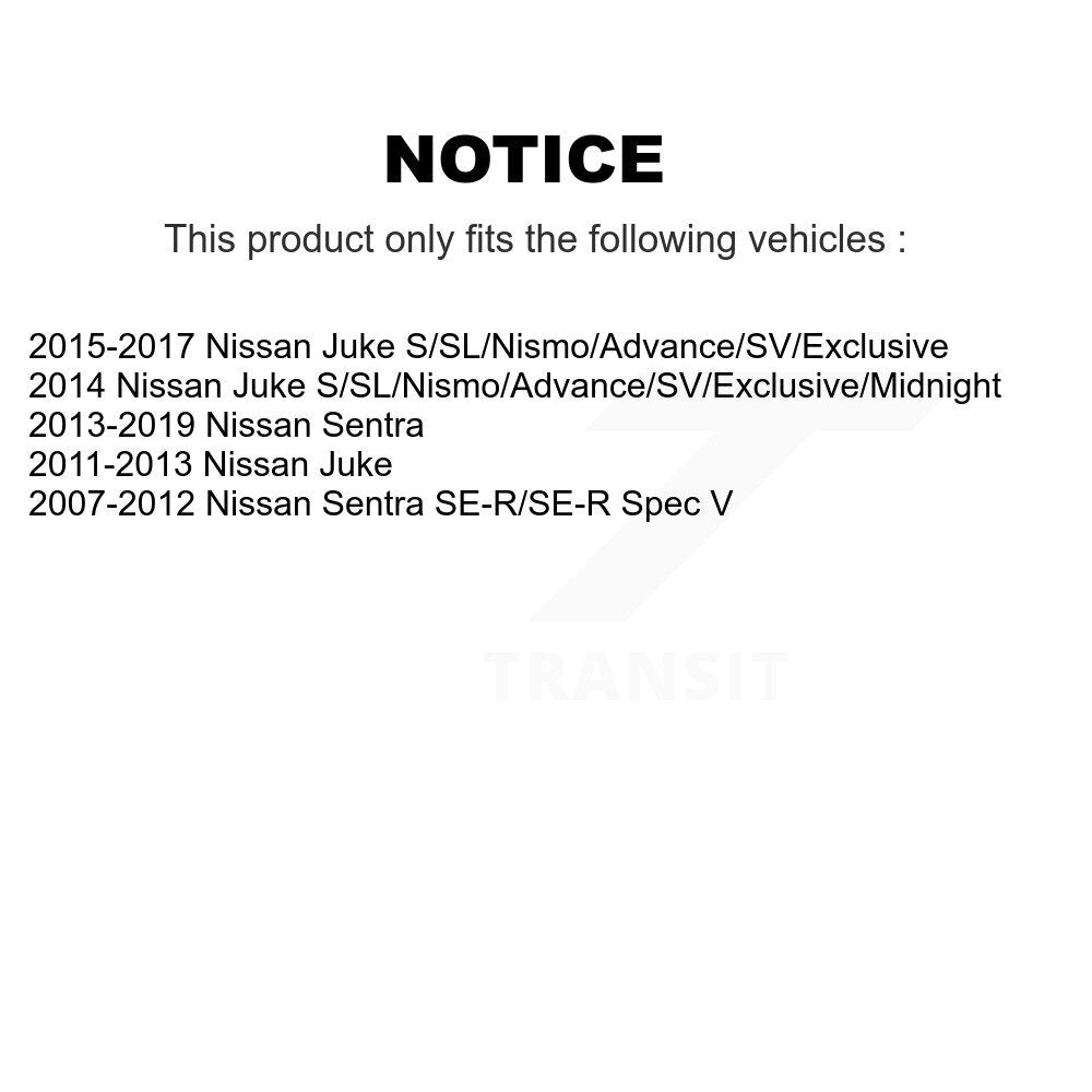 Rear Disc Brake Caliper Left Right Side (Driver Passenger) Kit For Nissan Sentra Juke KBC-100291