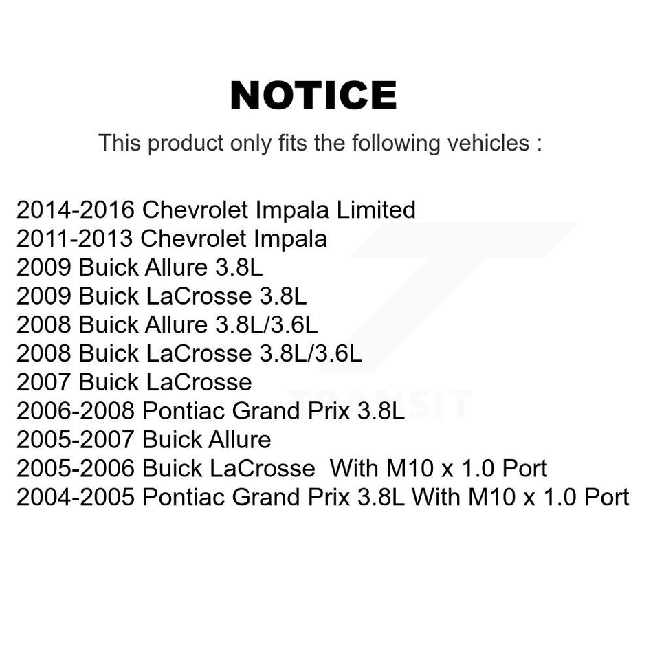 Rear Disc Brake Caliper Assembly Left Right Side (Driver Passenger) Kit For Chevrolet Impala Pontiac Grand Prix Buick LaCrosse Limited Allure KBC-100296