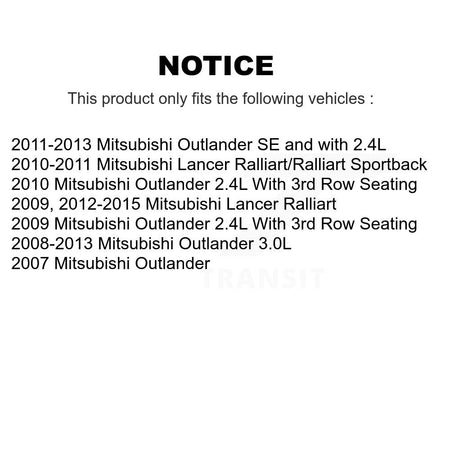 Rear Brake Caliper Left Right Side (Driver Passenger) Kit For Mitsubishi Lancer Outlander KBC-100307