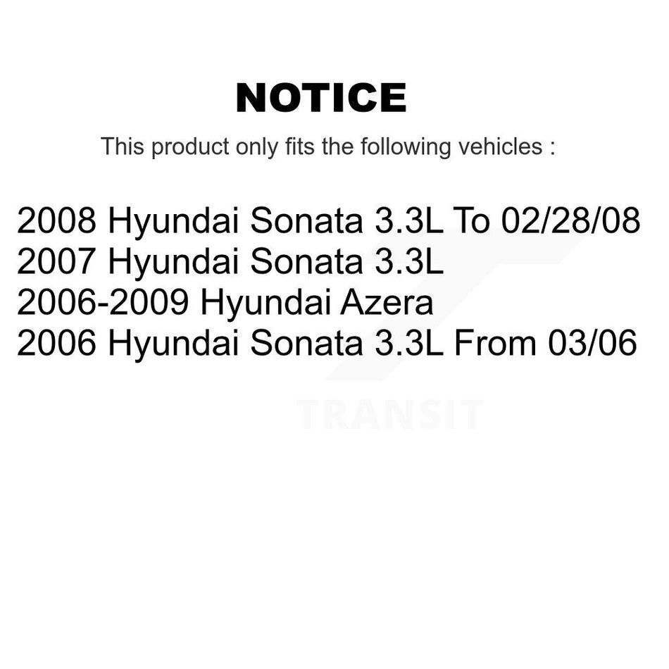Rear Disc Brake Caliper Left Right Side (Driver Passenger) Kit For Hyundai Sonata Azera KBC-100313