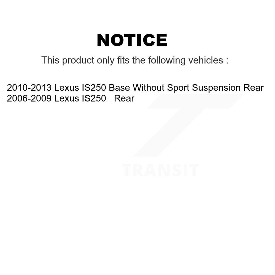 Rear Disc Brake Caliper Assembly Left Right Side (Driver Passenger) Kit For Lexus IS250 KBC-100320