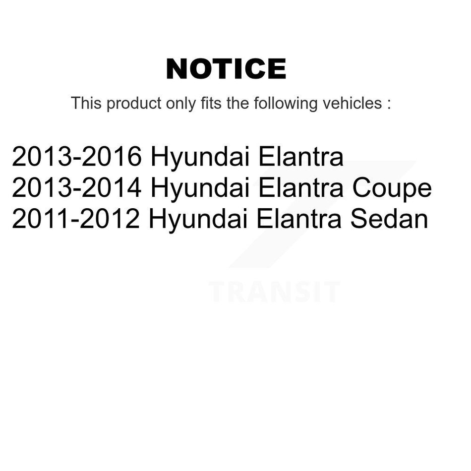 Rear Disc Brake Caliper Assembly Left Right Side (Driver Passenger) Kit For Hyundai Elantra Coupe KBC-100345