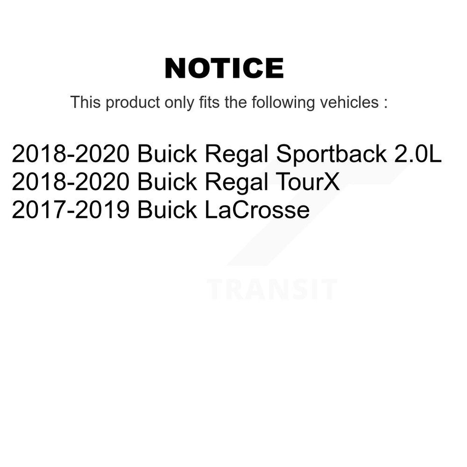 Rear Disc Brake Caliper Assembly Left Right Side (Driver Passenger) Kit For Buick LaCrosse Regal Sportback TourX KBC-100364