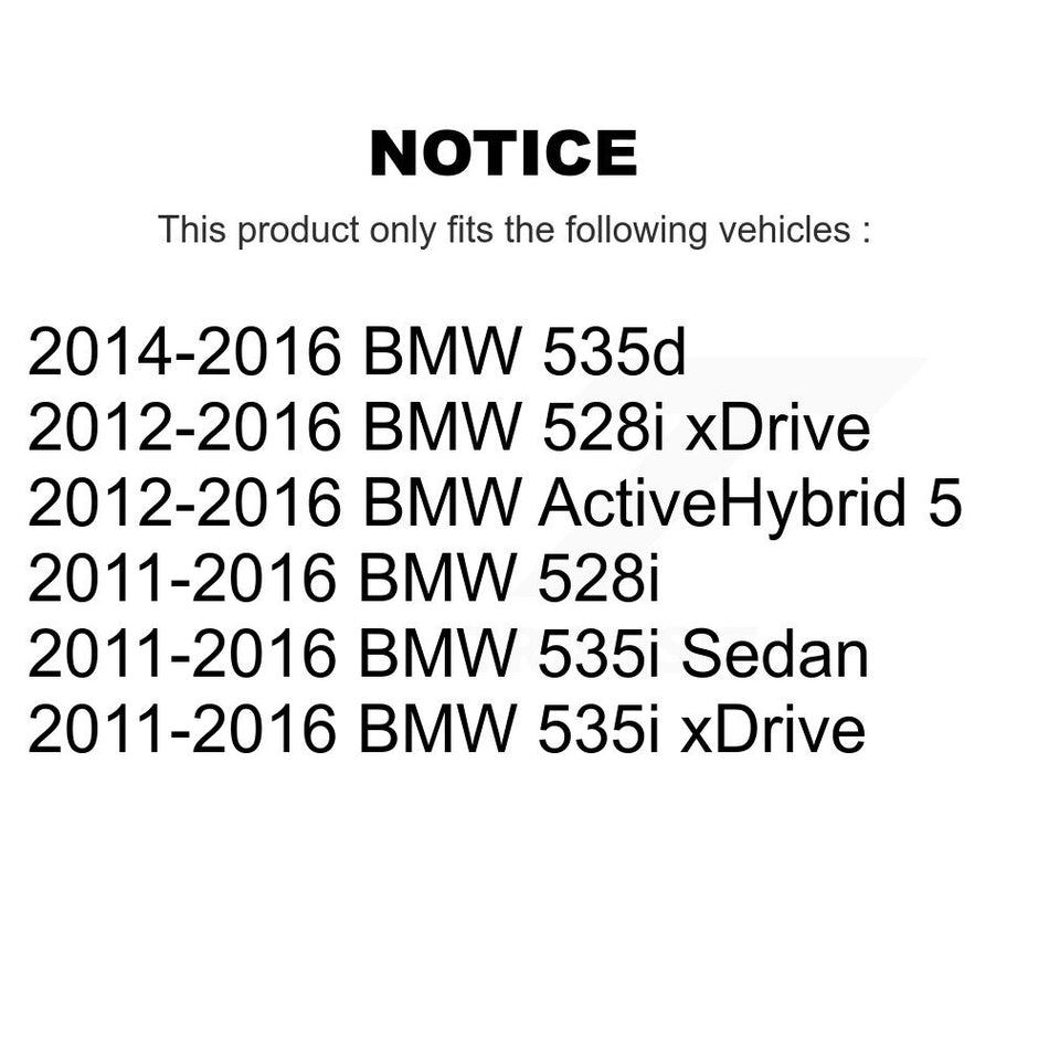 Rear Disc Brake Caliper Assembly Left Right Side (Driver Passenger) Kit For BMW 528i 535i xDrive 535d ActiveHybrid 5 KBC-100394
