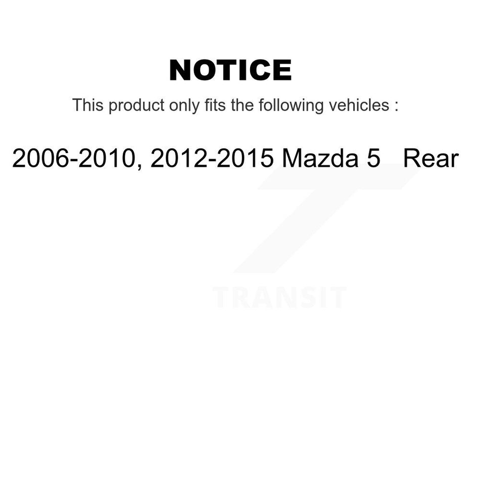 Rear Disc Brake Caliper Assembly Left Right Side (Driver Passenger) Kit For Mazda 5 KBC-100411