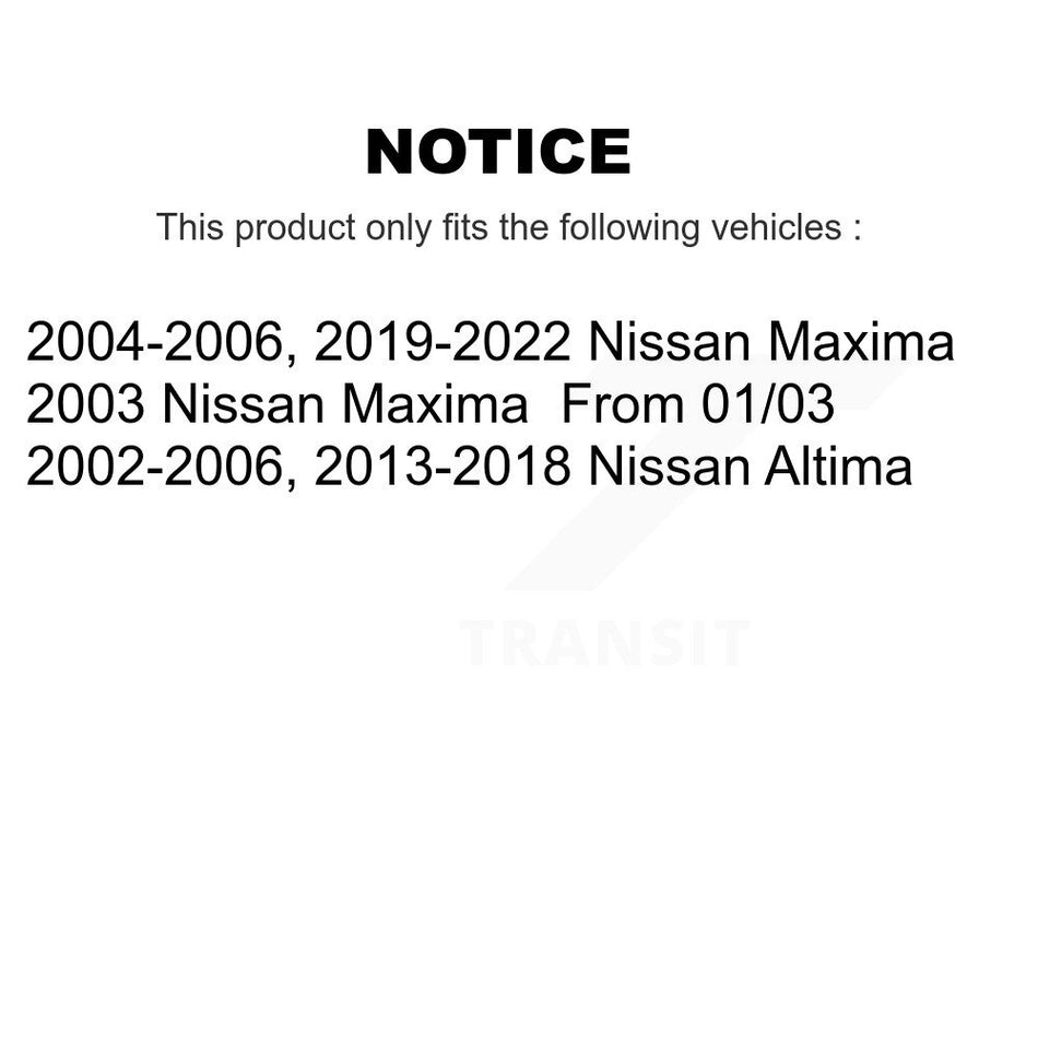 Rear Disc Brake Caliper Assembly Left Right Side (Driver Passenger) Kit For Nissan Altima Maxima KBC-100417