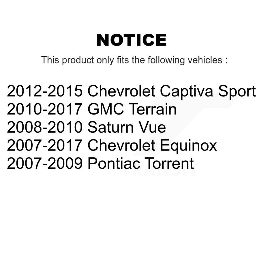 Rear Brake Caliper Kit For Chevrolet Equinox GMC Terrain Pontiac Torrent Saturn Vue Sport KBC-100419