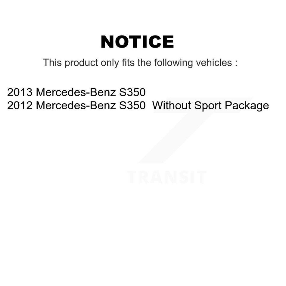 Rear Disc Brake Caliper Left Right Side (Driver Passenger) Kit For Mercedes-Benz S350 KBC-100424