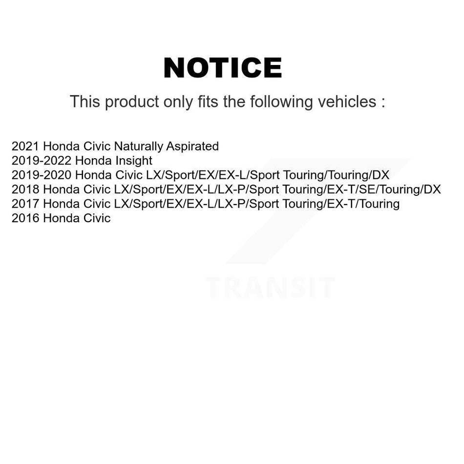 Rear Disc Brake Caliper Left Right Side (Driver Passenger) Kit For Honda Civic Insight KBC-100430
