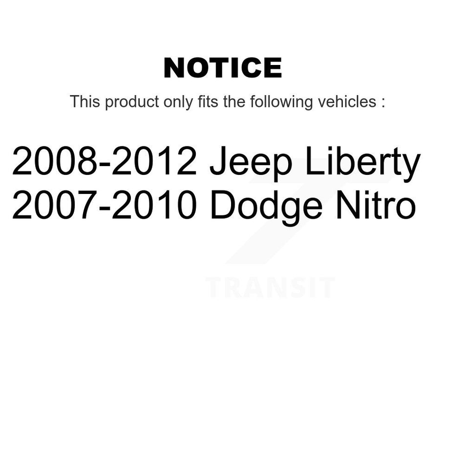 Rear Disc Brake Caliper Assembly Left Right Side (Driver Passenger) Kit For Jeep Liberty Dodge Nitro KBC-100435