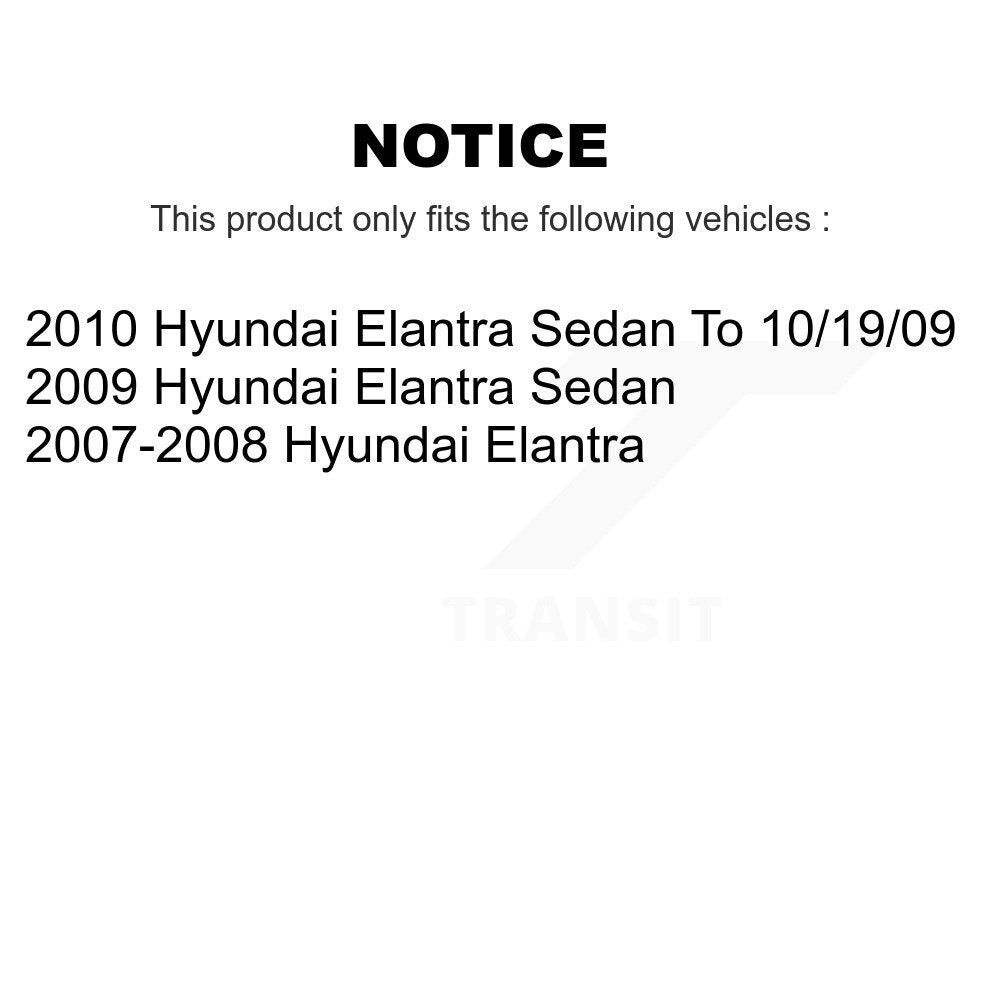 Rear Disc Brake Caliper Left Right Side (Driver Passenger) Kit For Hyundai Elantra KBC-100436