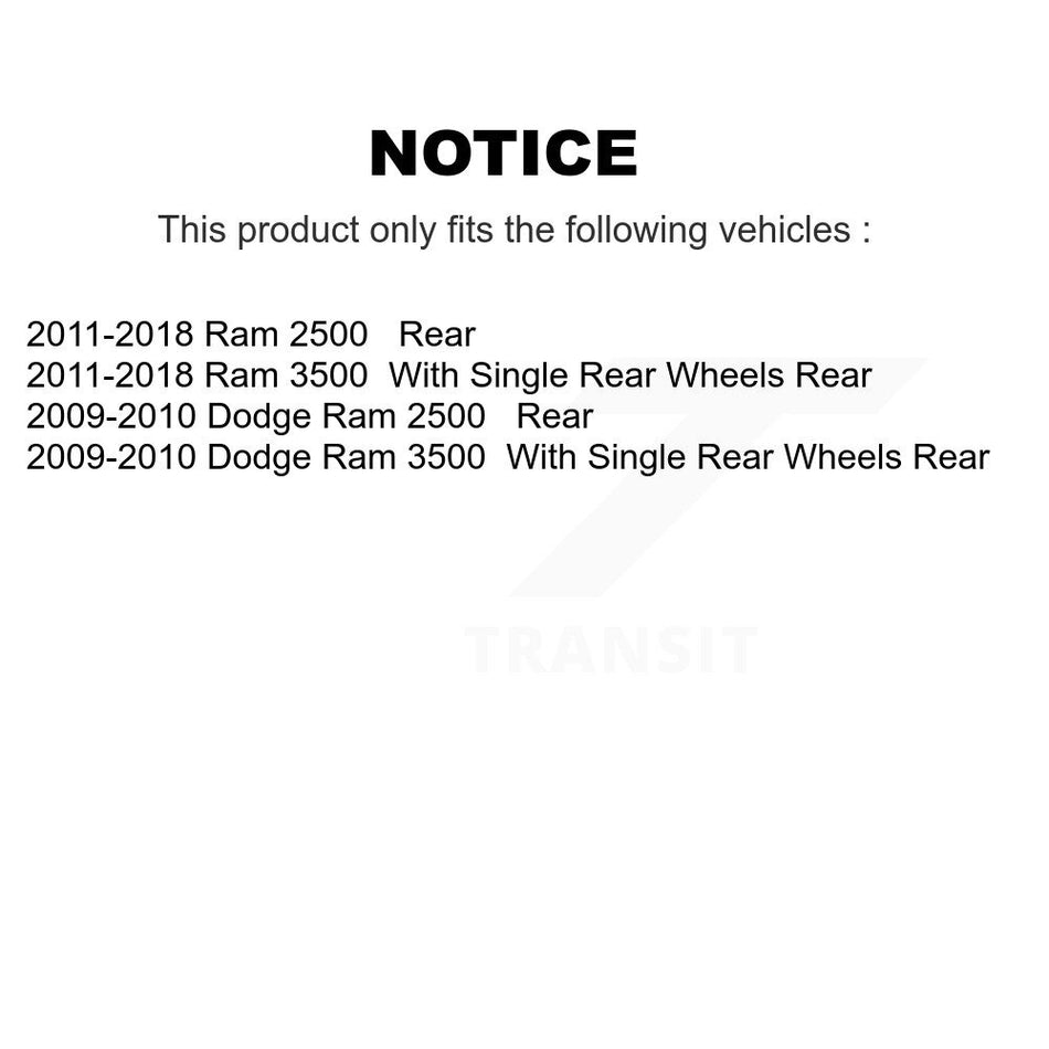 Rear Disc Brake Caliper Assembly Left Right Side (Driver Passenger) Kit For Ram 2500 3500 Dodge KBC-100444