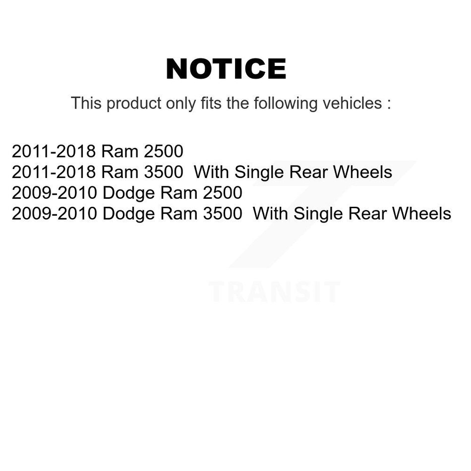 Rear Disc Brake Caliper Assembly Left Right Side (Driver Passenger) Kit For Ram 2500 3500 Dodge KBC-100444