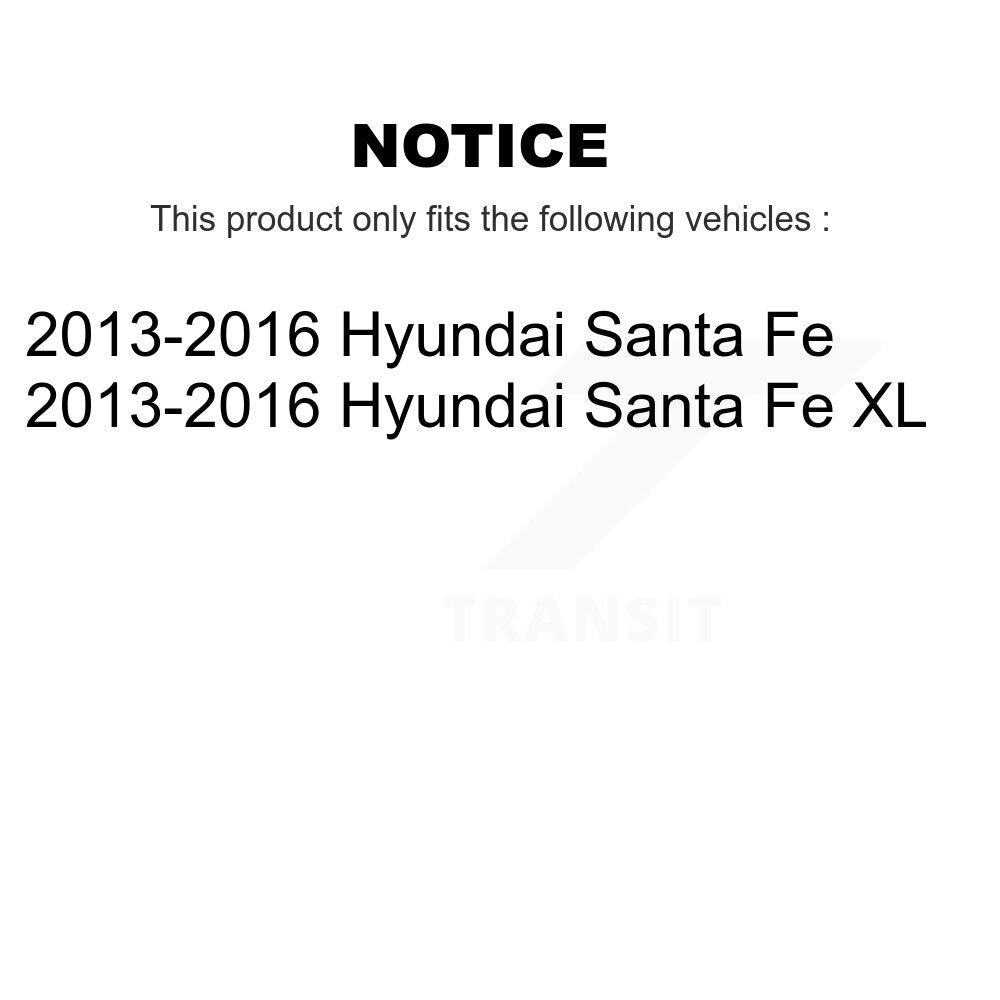Front Rear Disc Brake Caliper Left Right Side Kit For 2013-2016 Hyundai Santa Fe XL KBC-100486