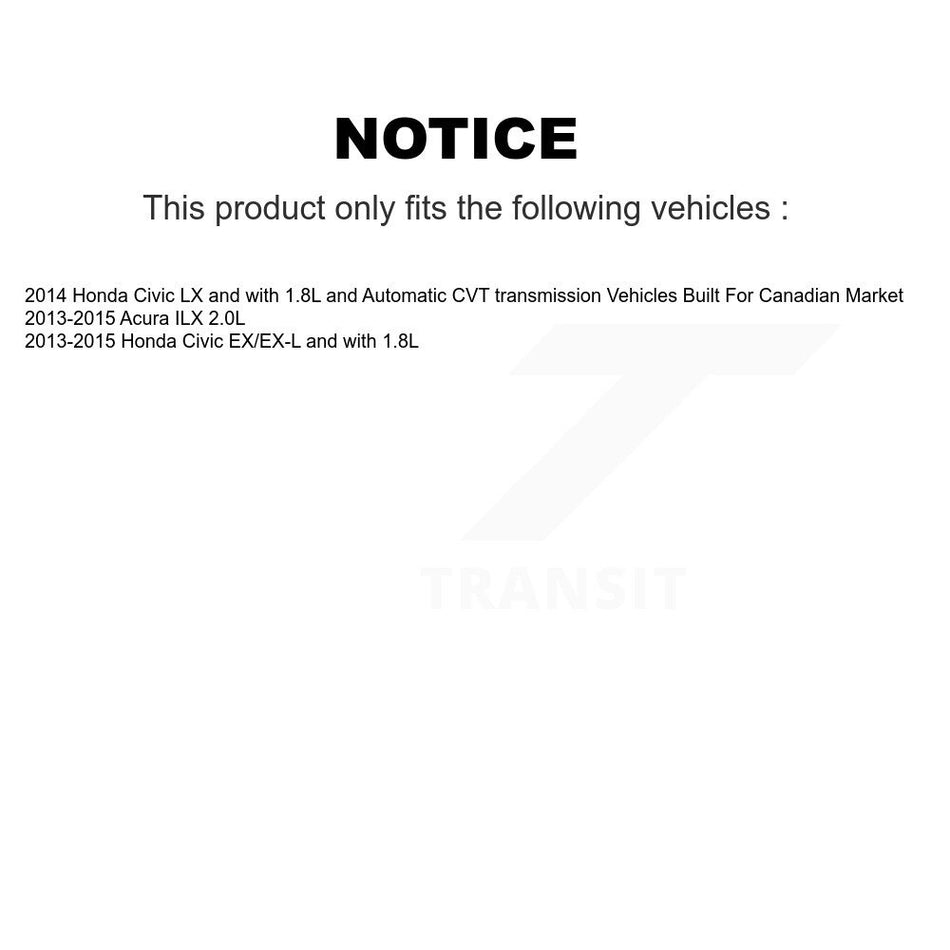 Front Rear Brake Caliper Left Right Side (Driver Passenger) Kit For Honda Civic Acura ILX KBC-100501