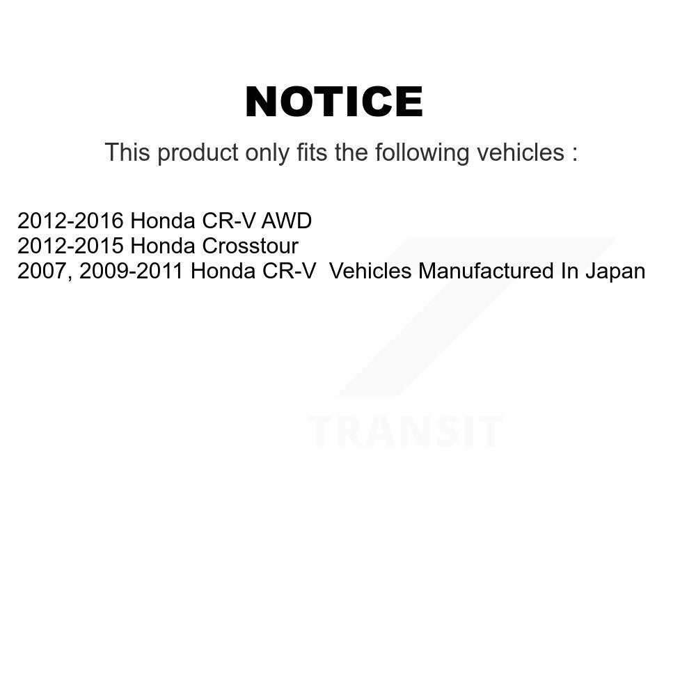 Front Rear Brake Caliper Left Right Side (Driver Passenger) Kit For Honda CR-V Crosstour KBC-100511