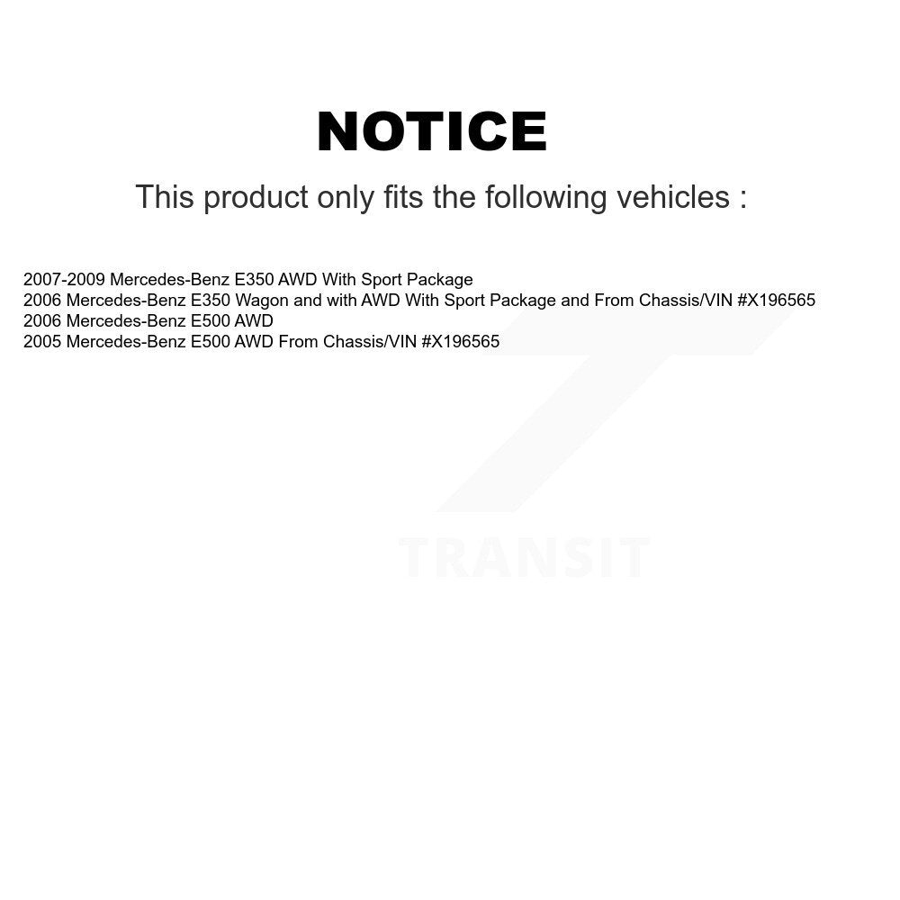 Front Rear Brake Caliper Left Right Driver Passenger Side Kit For Mercedes-Benz E350 E500 KBC-100526