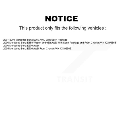 Front Rear Brake Caliper Left Right Driver Passenger Side Kit For Mercedes-Benz E350 E500 KBC-100526