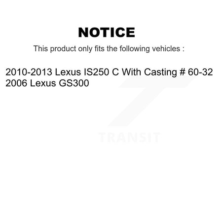 Front Rear Brake Caliper Left Right Side (Driver Passenger) Kit For Lexus IS250 GS300 KBC-100529