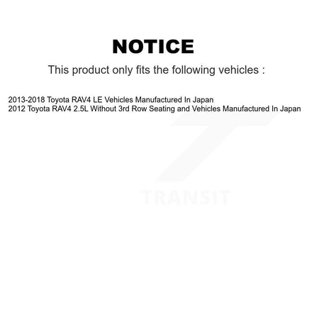 Front Rear Disc Brake Caliper Left Right Side (Driver Passenger) Kit For Toyota RAV4 KBC-100546