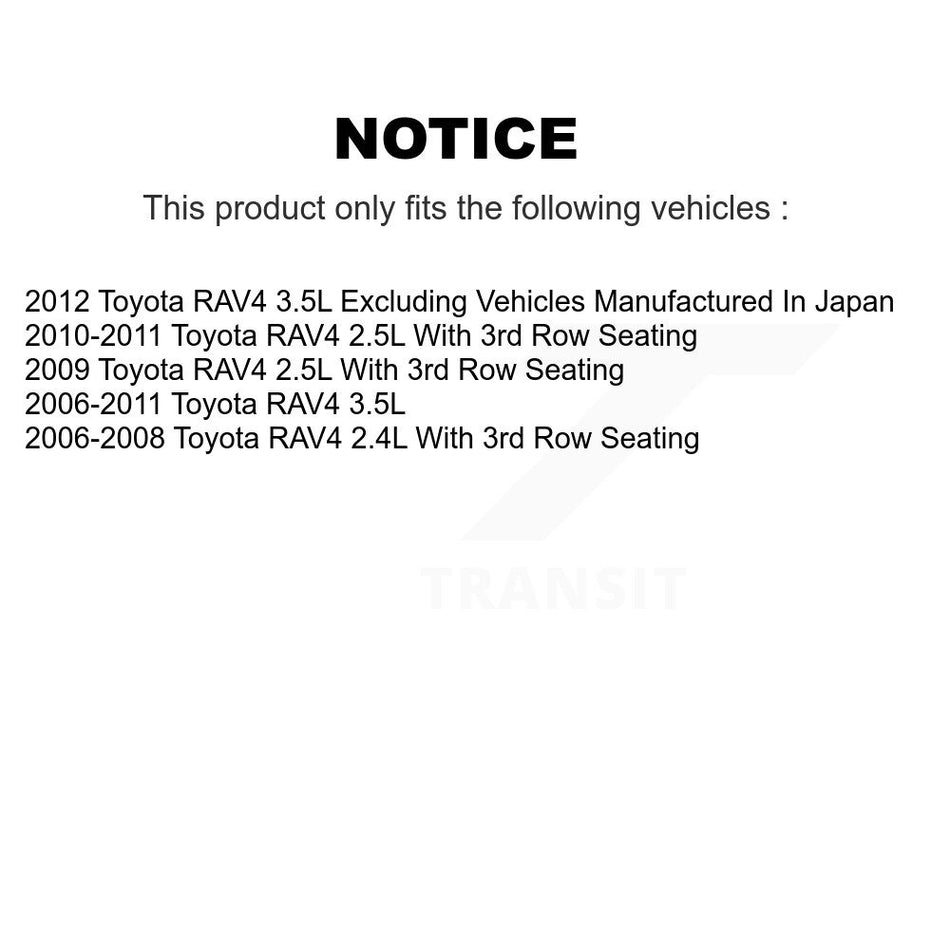 Front Rear Disc Brake Caliper Assembly Left Right Side (Driver Passenger) Kit For Toyota RAV4 KBC-100547