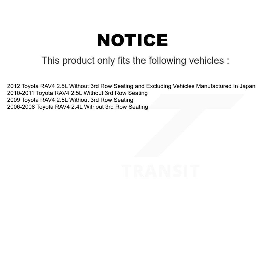 Front Rear Disc Brake Caliper Assembly Left Right Side (Driver Passenger) Kit For Toyota RAV4 KBC-100549