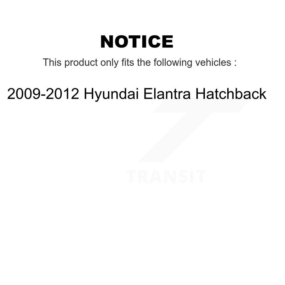 Front Rear Disc Brake Caliper Left Right Side Kit For 2009-2012 Hyundai Elantra Hatchback KBC-100555