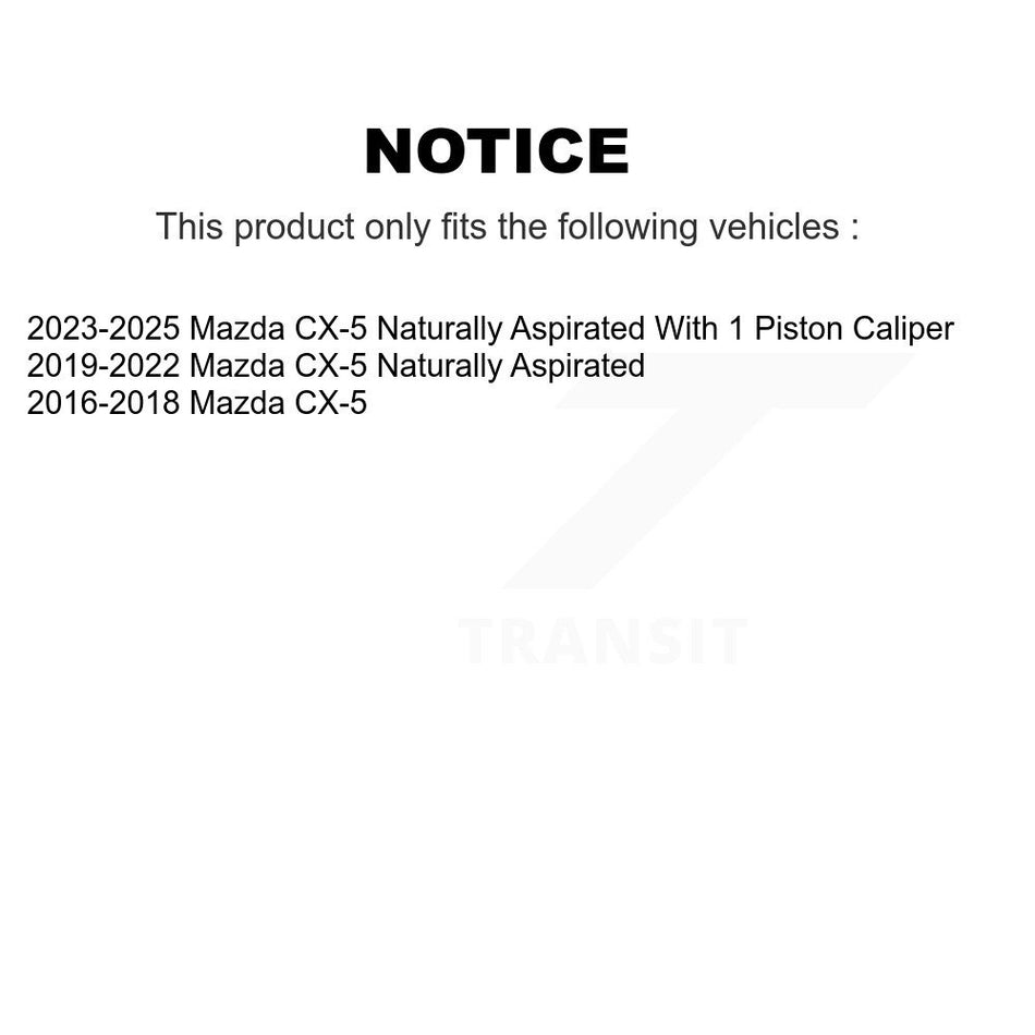Front Rear Disc Brake Caliper Left Right Side (Driver Passenger) Kit For Mazda CX-5 KBC-100562