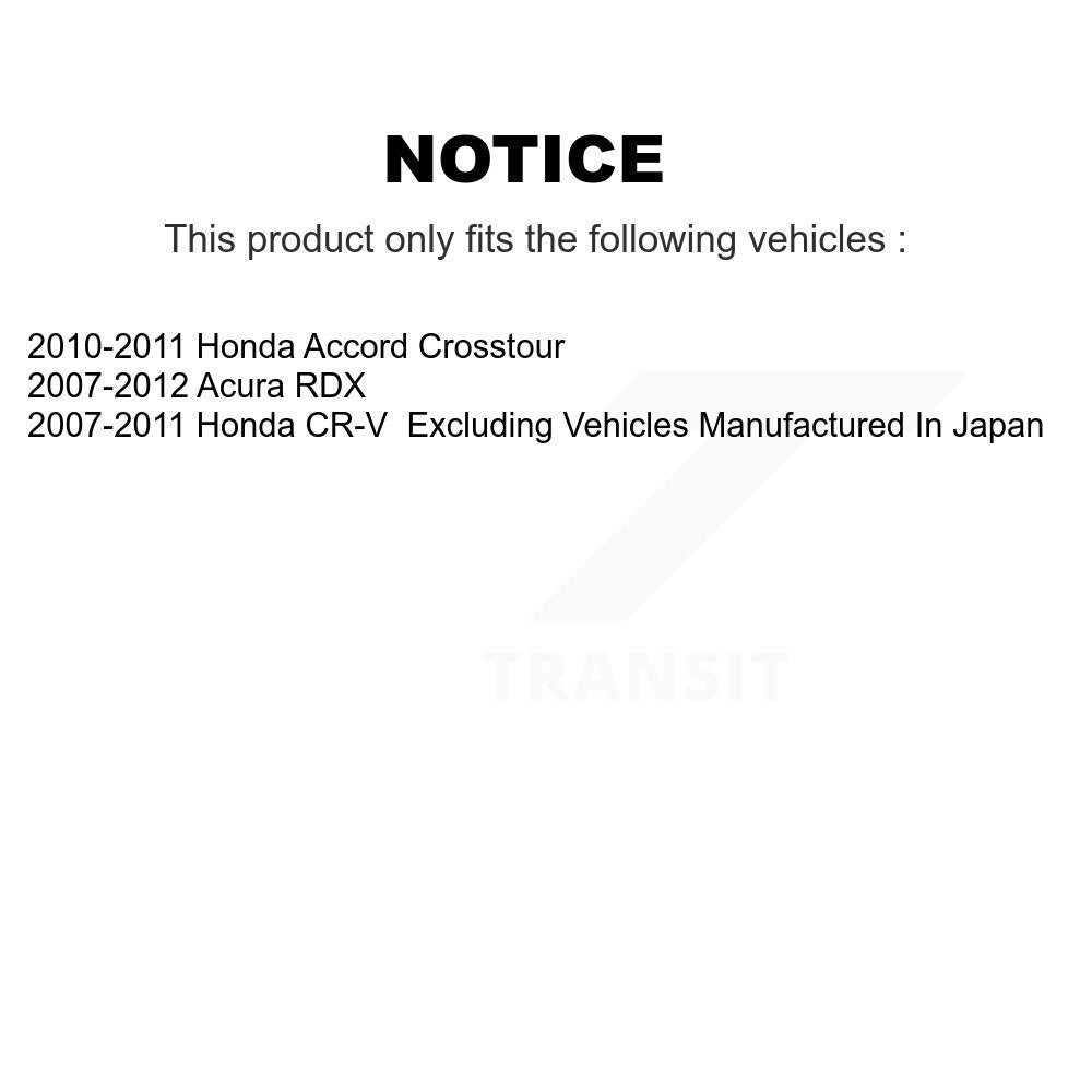 Front Rear Brake Caliper Left Right Side Kit For Honda CR-V Acura RDX Accord Crosstour KBC-100568