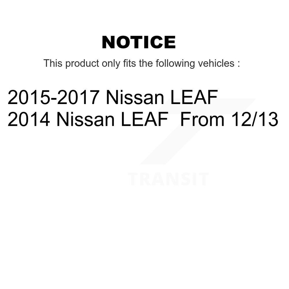 Front Rear Disc Brake Caliper Assembly Left Right Side (Driver Passenger) Kit For Nissan LEAF KBC-100582