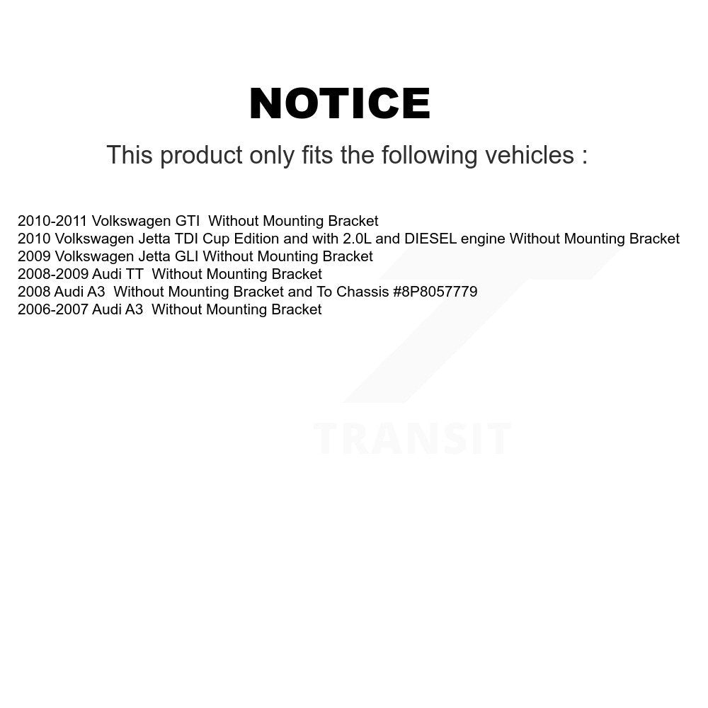 Rear Brake Caliper Left Right (Driver Passenger) Kit For Volkswagen Jetta GTI Audi A3 TT KBC-100606