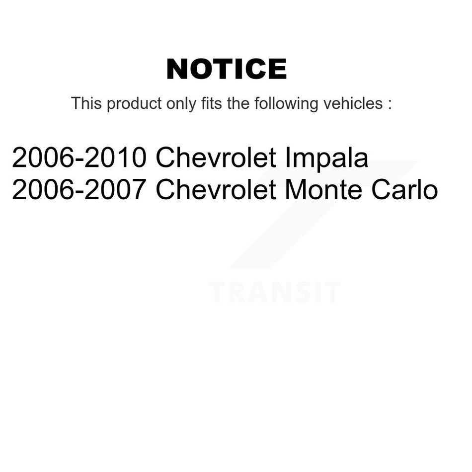 Front Rear Brake Caliper Left Right Driver Passenger Kit For Chevrolet Impala Monte Carlo KBC-100814