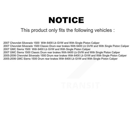 Front Rear Brake Caliper (Left Right) Kit For Chevrolet GMC Silverado 1500 Sierra Classic KBC-100817