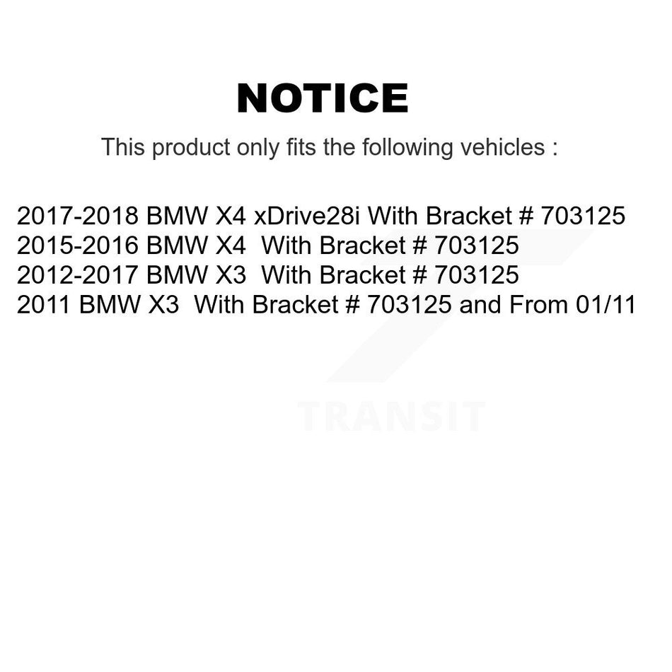 Front Rear Disc Brake Caliper Left Right Side (Driver Passenger) Kit For BMW X3 X4 KBC-100819