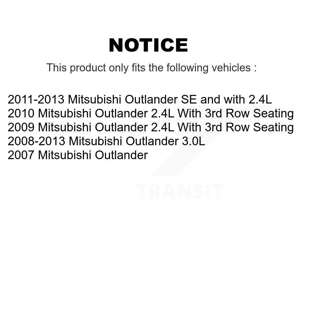 Front Rear Brake Caliper Left Right Side (Driver Passenger) Kit For Mitsubishi Outlander KBC-100839