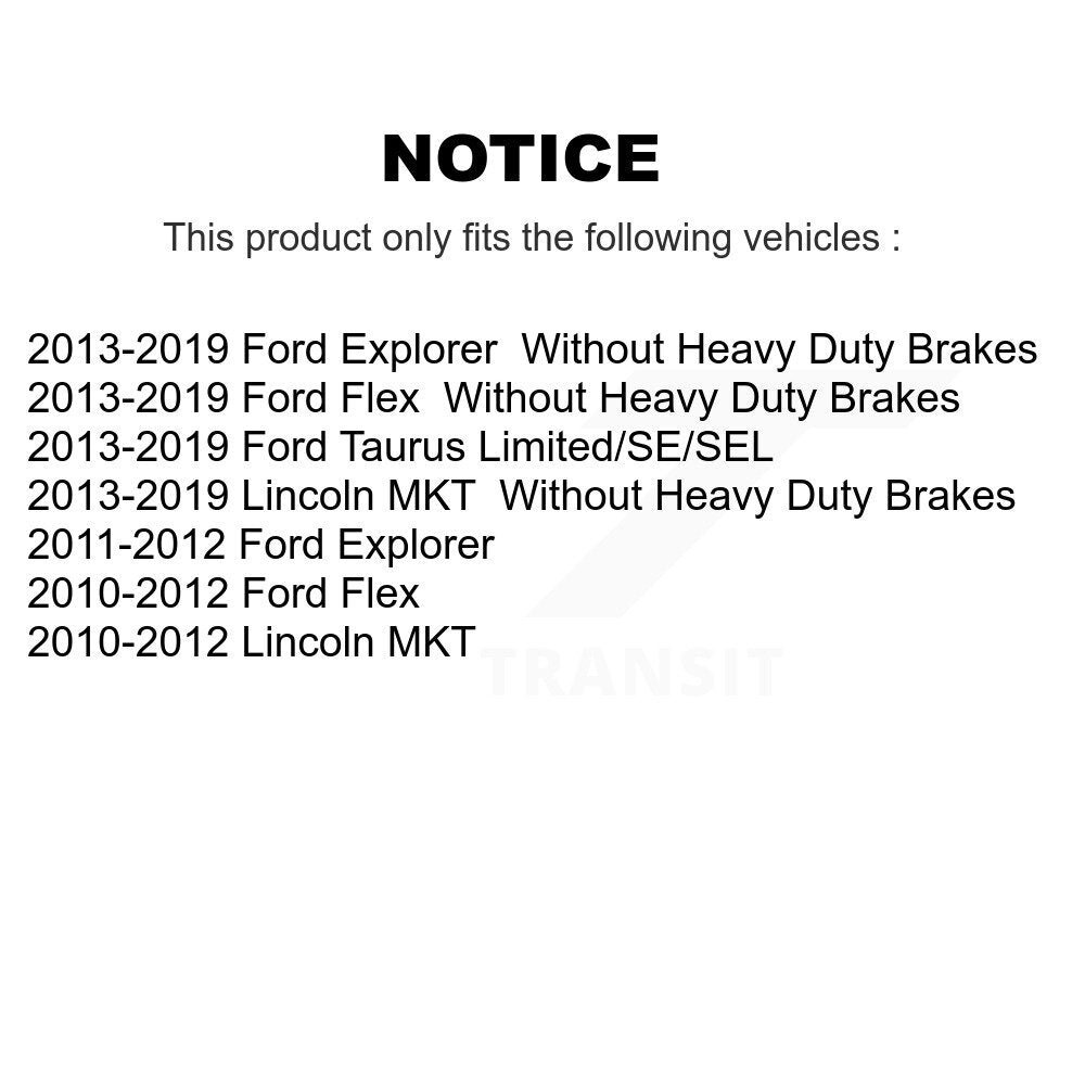 Front Rear Brake Caliper Left Right Side Kit For Ford Explorer Flex Taurus Lincoln MKT KBC-100842