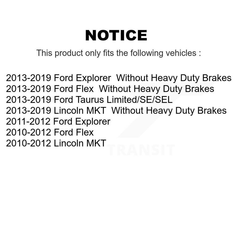 Front Rear Brake Caliper Left Right Side Kit For Ford Explorer Flex Taurus Lincoln MKT KBC-100842