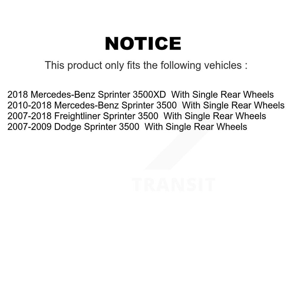 Front Rear Brake Caliper Kit For Sprinter 3500 Mercedes-Benz Dodge Freightliner 3500XD KBC-100863