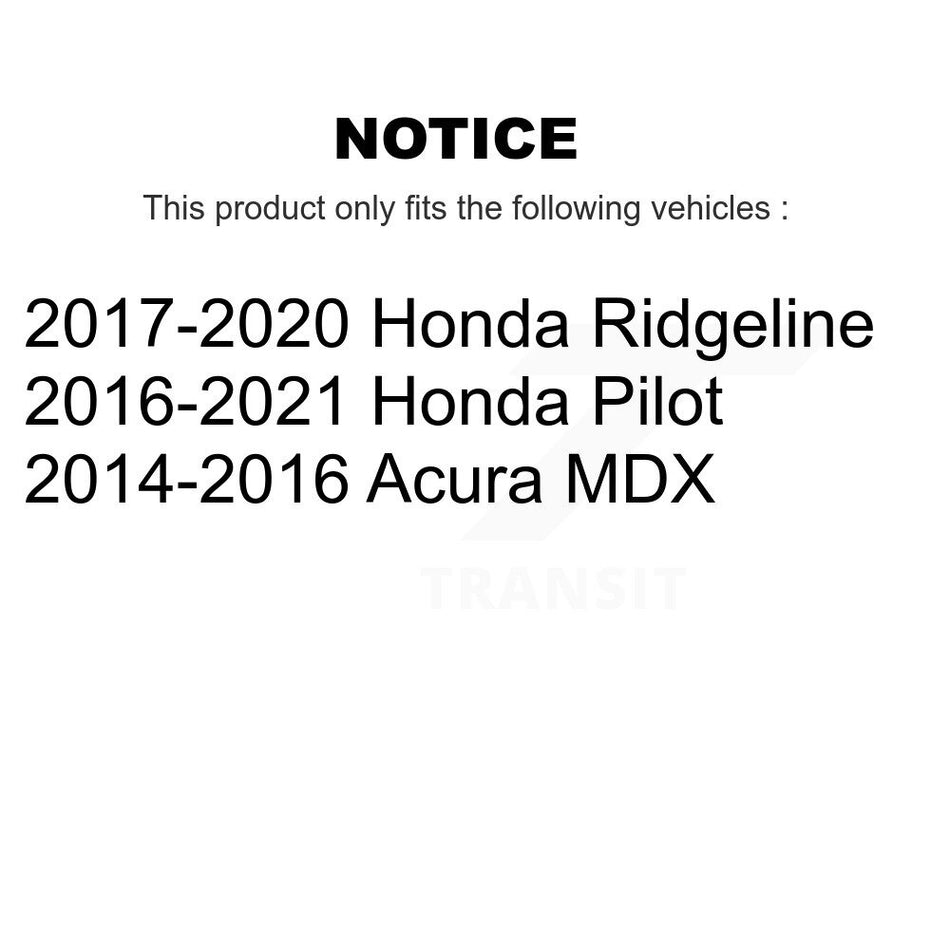 Front Rear Disc Brake Caliper Left Right Side Kit For Honda Pilot Ridgeline Acura MDX KBC-100868