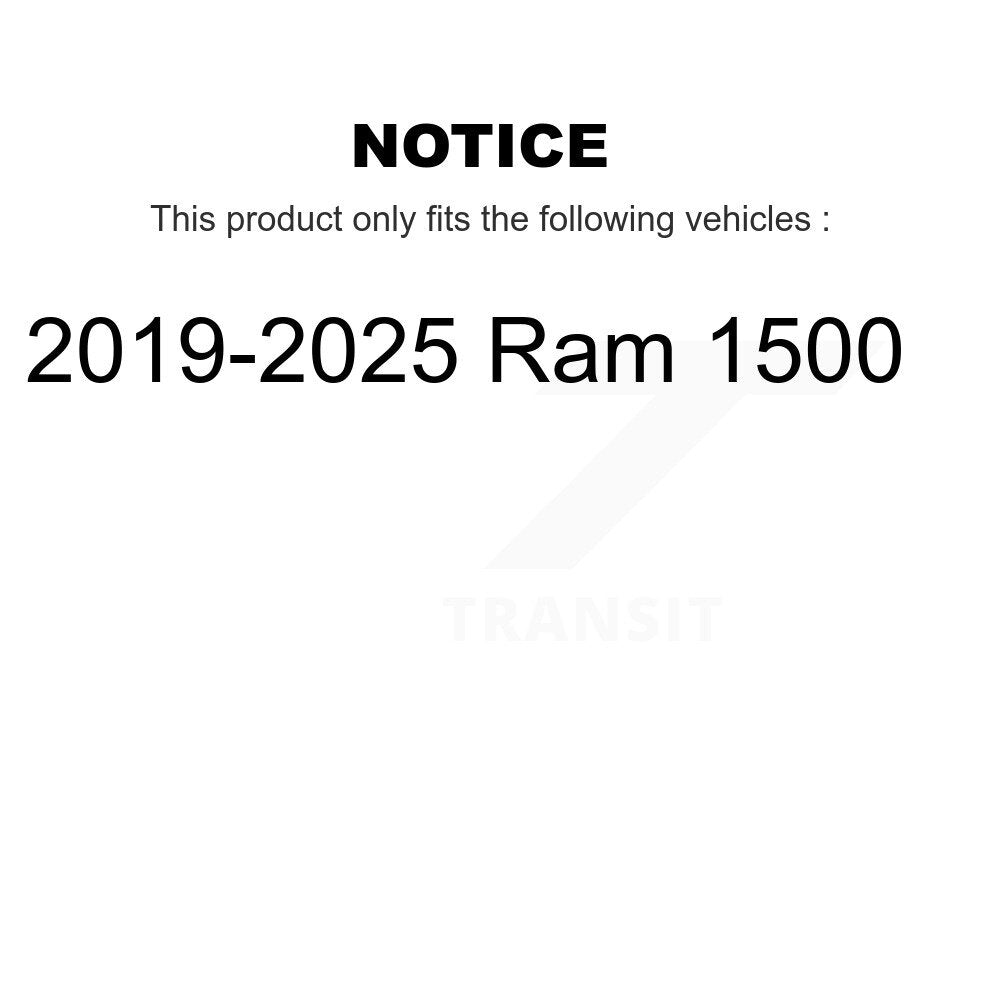 Front Rear Brake Caliper Left Right Side (Driver Passenger) Kit For 2019-2025 Ram 1500 KBC-100890