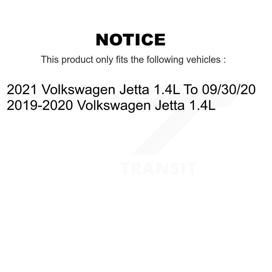 Front Rear Brake Caliper Left Right Side (Driver Passenger) Kit For Volkswagen Jetta Golf KBC-100896
